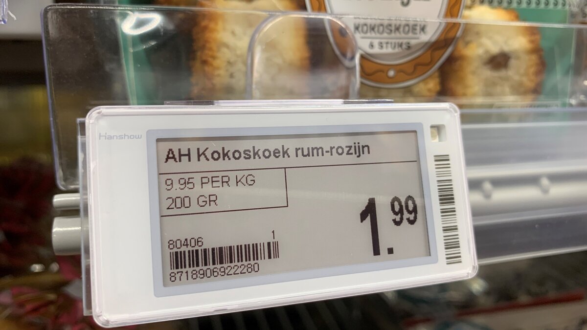 elektronisch schaplabel